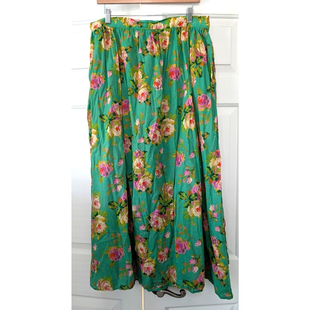 J. Crew Cotton Voile Skirt in Rose Garden